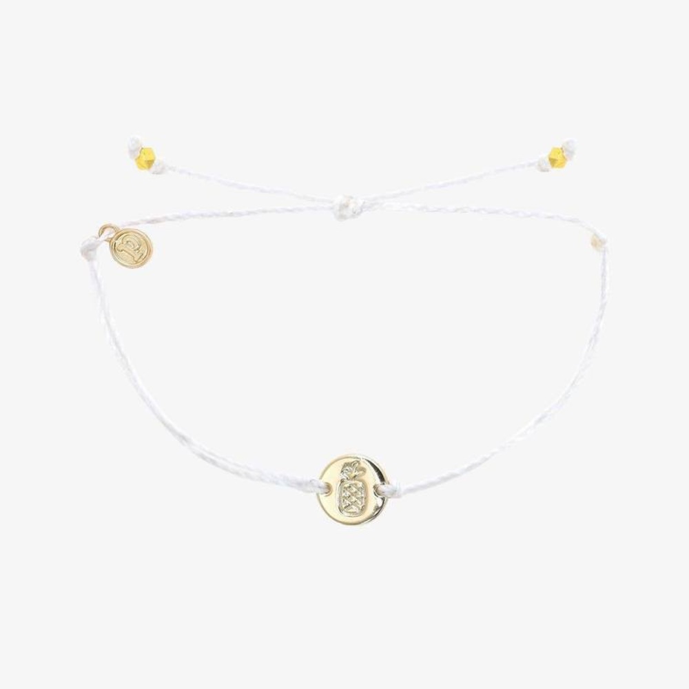 - pura vida gold pineapple coin charm bracelet